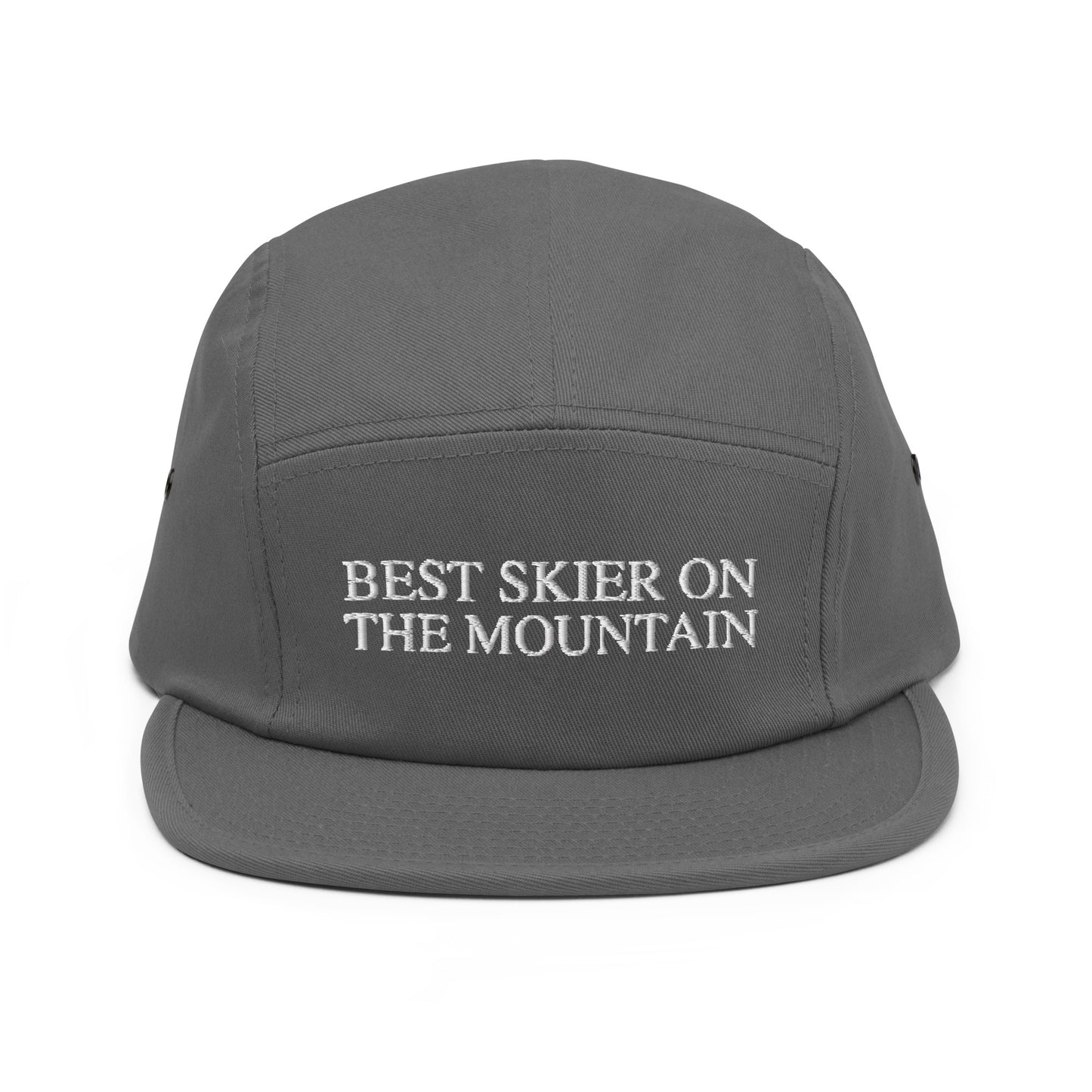 Skip The Last® - Best Skier On The Mountain - Embroidered Five Panel Cap