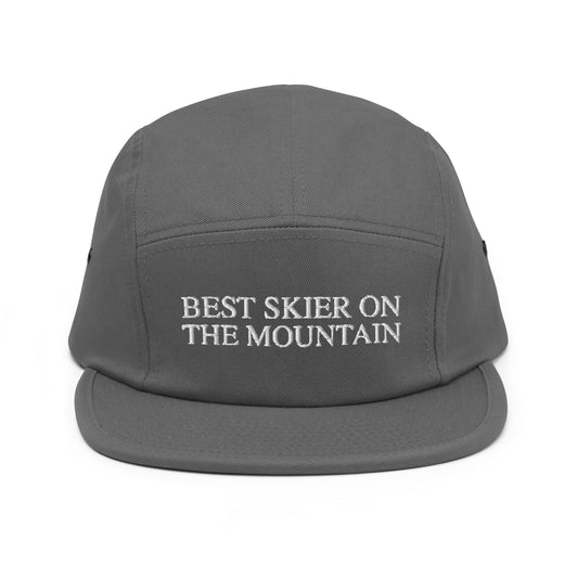 Skip The Last® - Best Skier On The Mountain - Embroidered Five Panel Cap