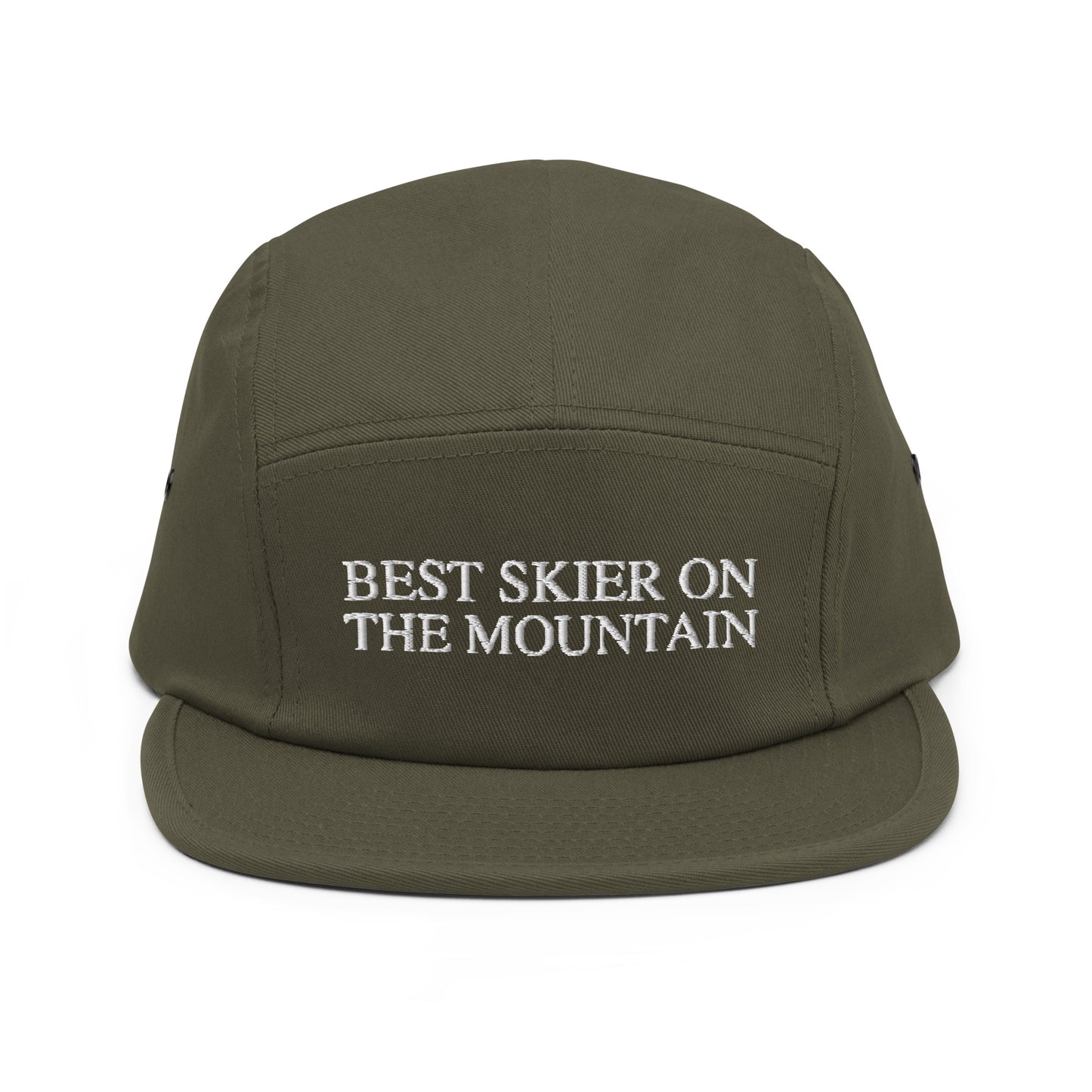 Skip The Last® - Best Skier On The Mountain - Embroidered Five Panel Cap