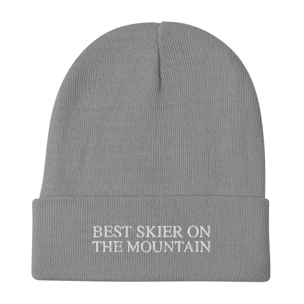 Skip The Last® - Best Skier On The Mountain - Embroidered Beanie