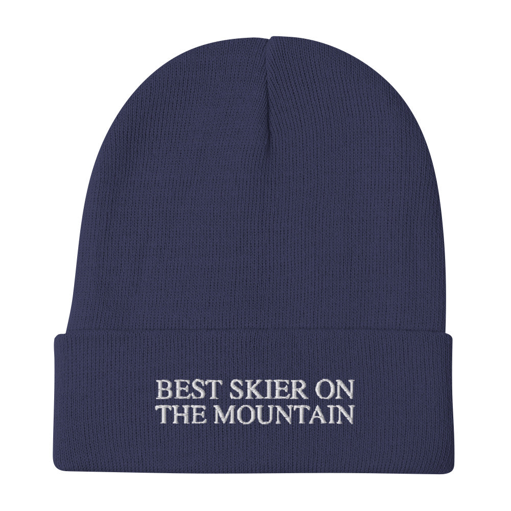 Skip The Last® - Best Skier On The Mountain - Embroidered Beanie