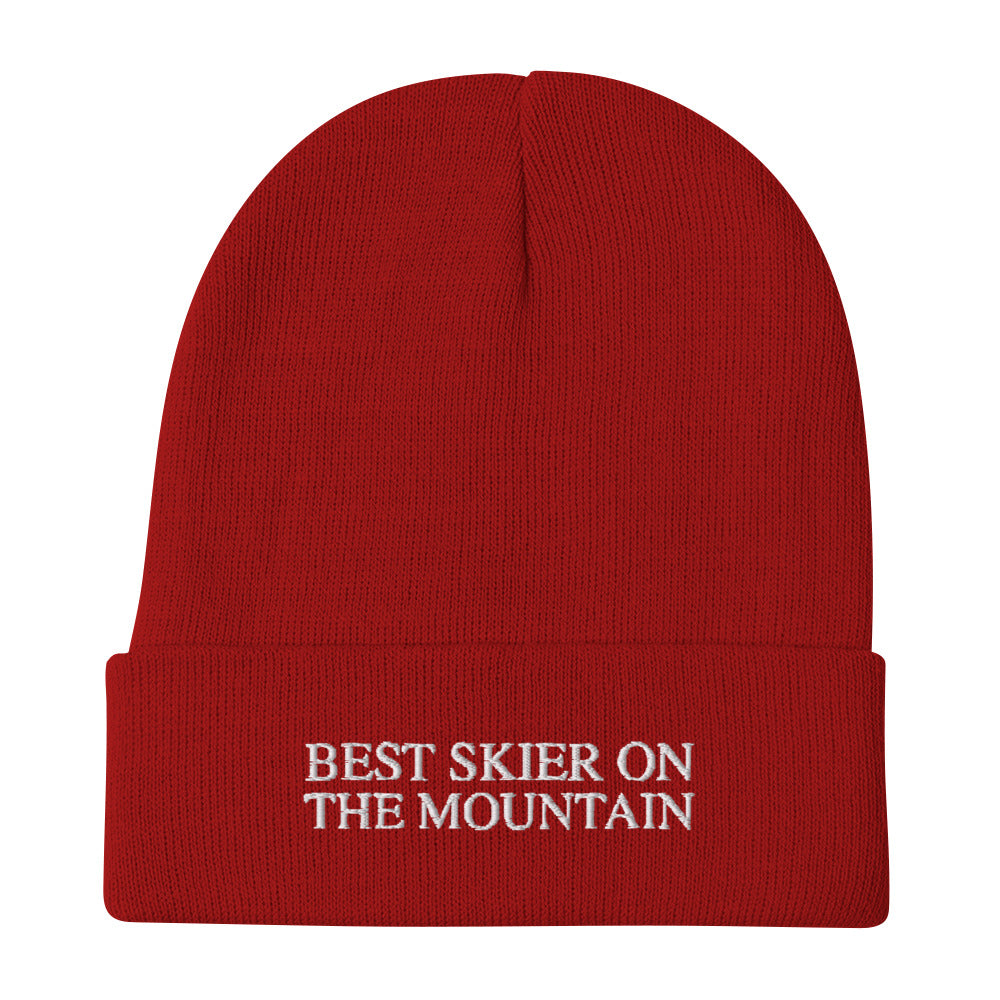 Skip The Last® - Best Skier On The Mountain - Embroidered Beanie