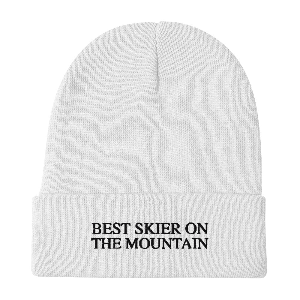 Skip The Last® - Best Skier On The Mountain - Embroidered Beanie