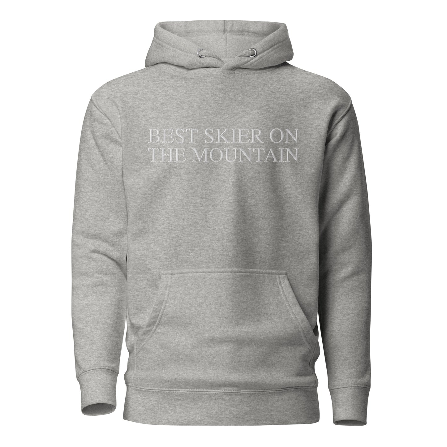 Skip The Last® - Best Skier On The Mountain - Embroidered Premium Hoodie