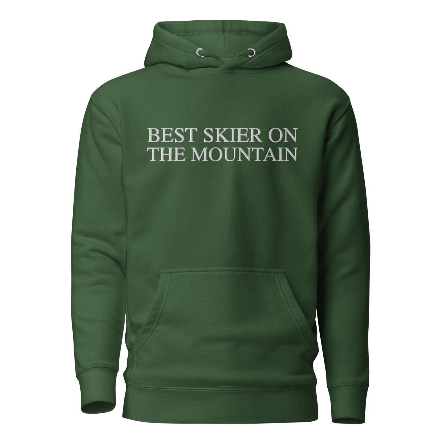 Skip The Last® - Best Skier On The Mountain - Embroidered Premium Hoodie