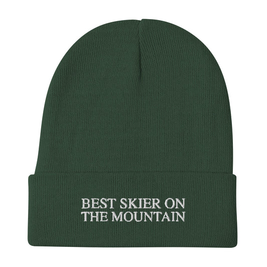 Skip The Last™ - Best Skier On The Mountain - Embroidered Beanie
