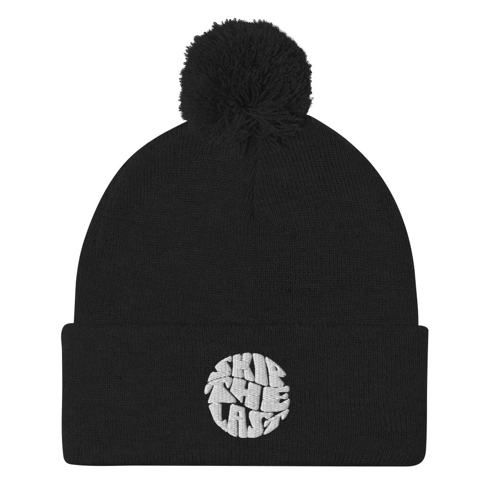 Skip The Last™ - Retro - Embroidered Pom-Pom Beanie