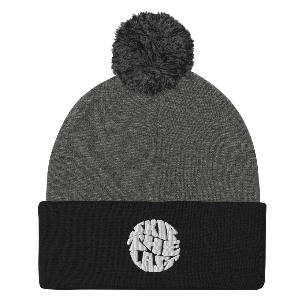 Skip The Last™ - Retro - Embroidered Pom-Pom Beanie