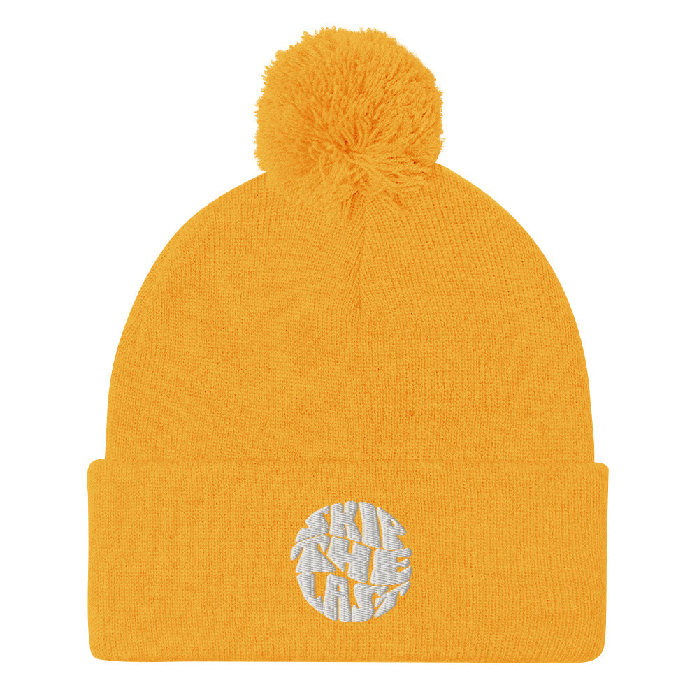 Skip The Last™ - Retro - Embroidered Pom-Pom Beanie