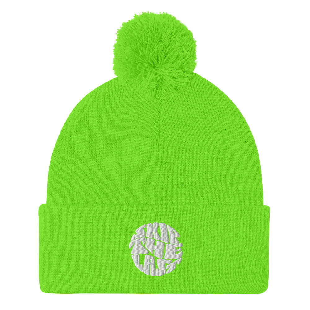 Skip The Last™ - Retro - Embroidered Pom-Pom Beanie