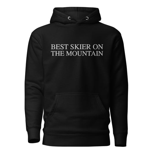 Skip The Last™ - Best Skier On The Mountain - Embroidered Premium Hoodie