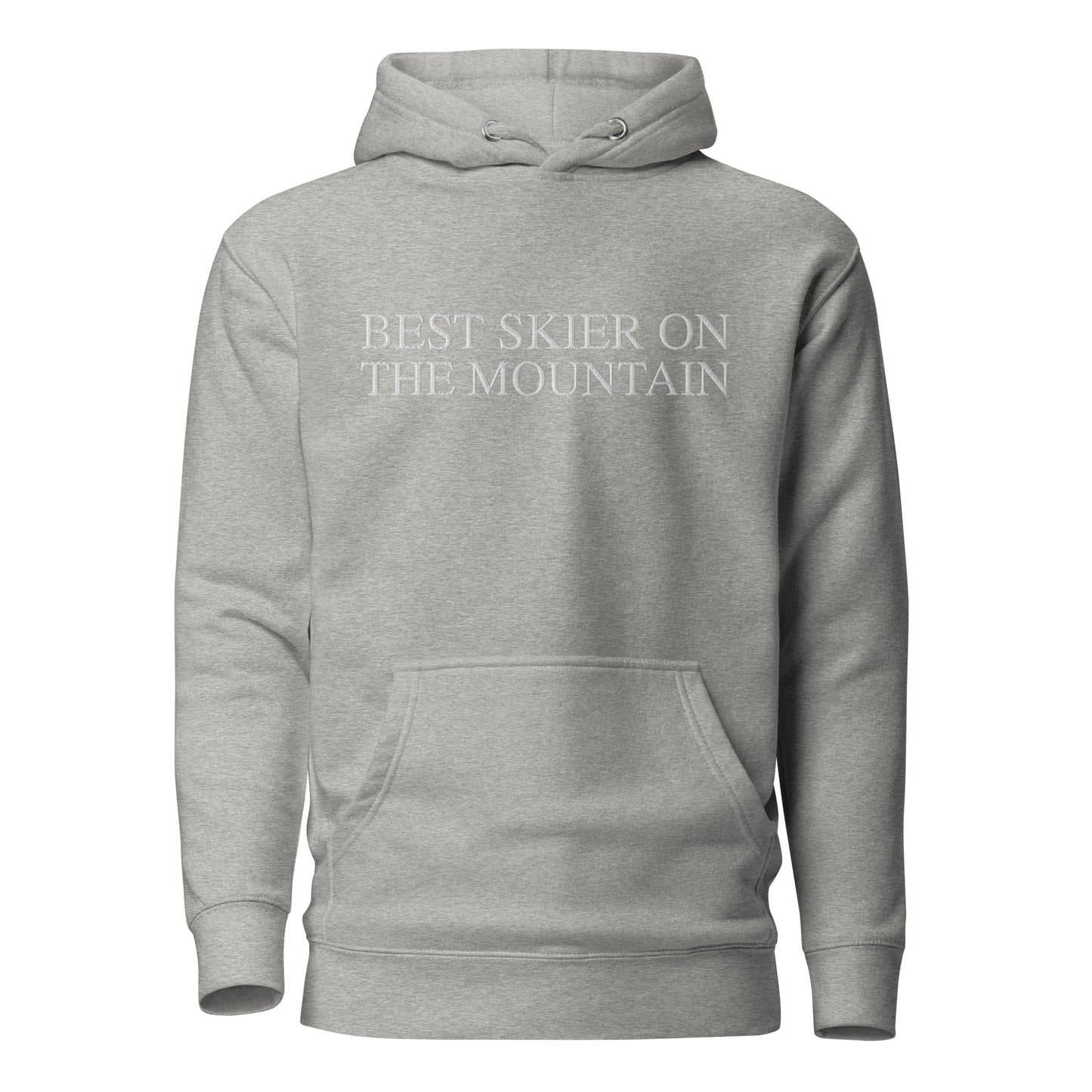 Skip The Last™ - Best Skier On The Mountain - Embroidered Premium Hoodie