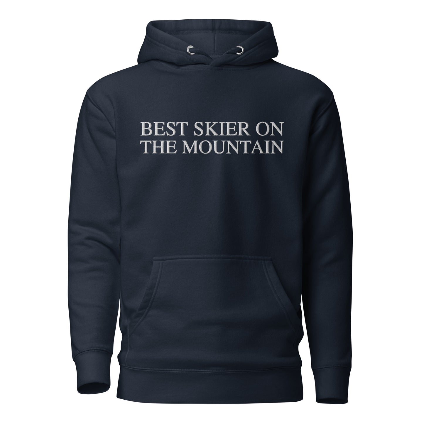 Skip The Last™ - Best Skier On The Mountain - Embroidered Premium Hoodie